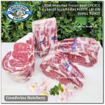 Beef Ribeye lip-on Scotch-Fillet Cube-Roll US USDA CHOICE frozen brand Swift / BlueRibbon / CreekStone ROAST CUTS thickness 4-5", 1.5-2.0 kg/pc (price/kg) PRE ORDER 3 - 7 WORK DAYS